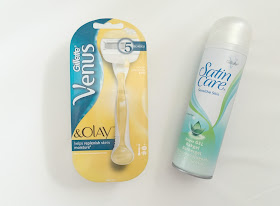 Gillette Venus & Olay razor and satin care shaving foam