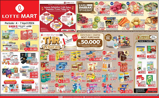 Promo Akhir Pekan Lotte Mart DAEBAK 4 - 7 April 2024
