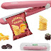 Bag Sealer Heat Seal Chip Bag Sealer Handheld Heat SealerClips Kitchen Gadgets Food Sealer Bag Resealer for Heat Sealing Machine for Chip Bags Snack Bags Plastic Bags Sealer Bags for Food(Pink