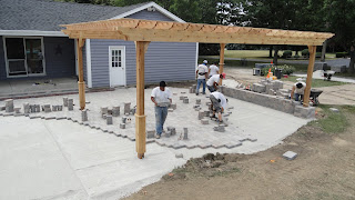 patio under construction