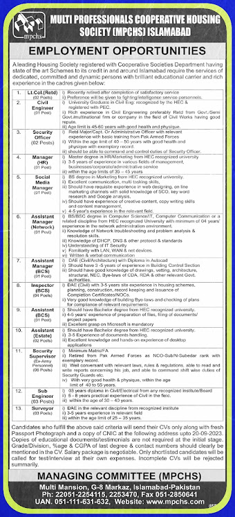Private jobs islamabad