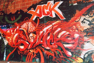 Xick Graffiti Art Design - Red Graffiti Canvas 