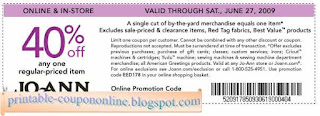 Free Printable Joann Coupons