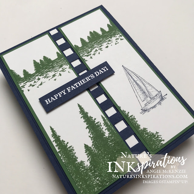 By Angie McKenzie for the Crafty Collaborations Father's Day Blog Hop; Click READ or VISIT to go to my blog for details! Featuring the Mountain Air, Sailing Home and Best Year Stamp Sets by Stampin' Up!; #occasioncards #fathersdaycards #fathersday #masculine #handmadecards #stamping #20212022annualcatalog #mountainairstampset #sailinghomestampset #bestyearstampset #casualstamping #naturesinkspirations #makingotherssmileonecreationatatime #cardtechniques #stampinup #stampinupink #scrapcardstockstrips