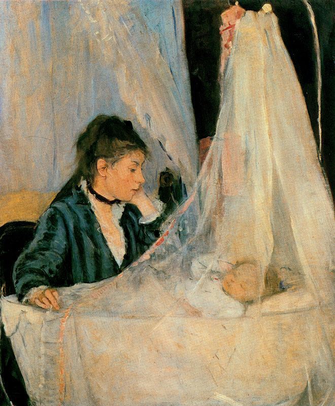 Su Obra  " La Cuna ", de Berthe Morisot