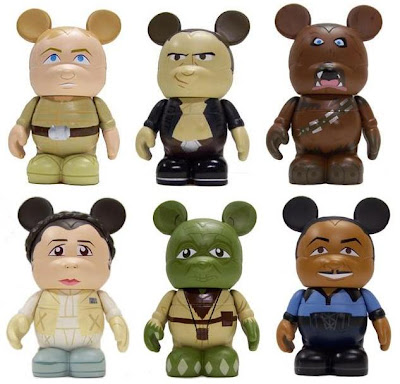 Star Wars Vinylmation Series 1 - Luke Skywalker, Han Solo, Chewbacca, Princess Leia, Yoda & Lando Calrissian