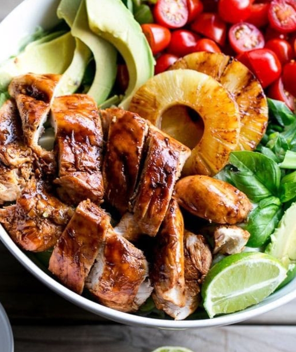 garlic and lime barbecue chicken salad