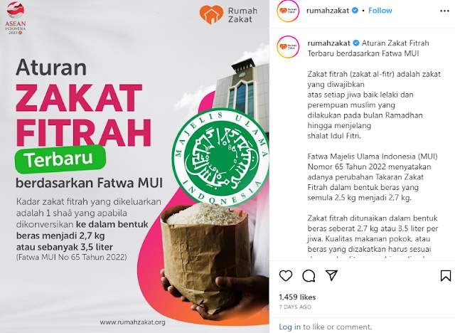 aturan baru zakat fitrah