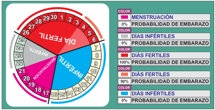 CALENDARIO DE CICLO MENSTRUAL - SOLTERA QUE SE RESPETA