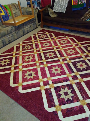 Fundy Skies quilt top in progress, Canuck Quilter Designs