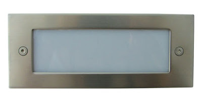 The BL30LB Recessed LED Brick Light, plain grill bricklight, blue LED lamp - £12.00