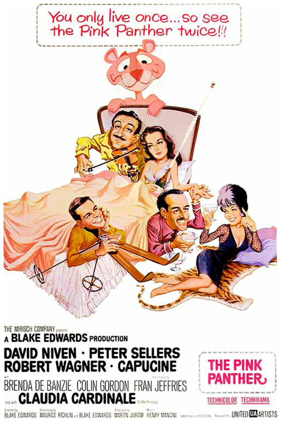 The Pink Panther 1963 theatrical poster