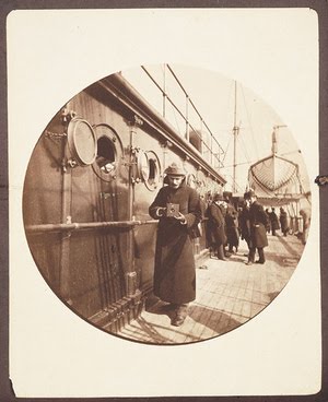 George Eastman on the deck of the steamer.