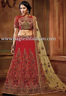 Classic Maroon Art Silk Lehenga