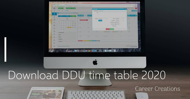 download ddu time table 2020