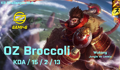 OZ Broccoli Wukong JG vs Leesin - KR Challenger 10.6