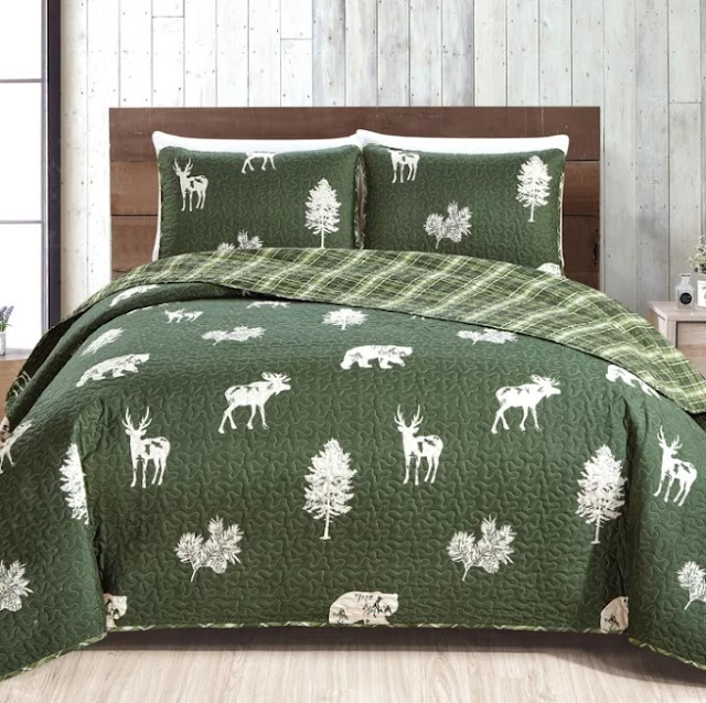 Forest Green Bedding Set