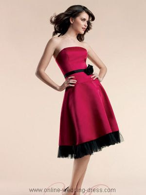 James Bridal Red Black Bridesmaid Dress sells at 60 250