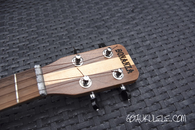 Bonanza Oreo Tenor Ukulele headstock