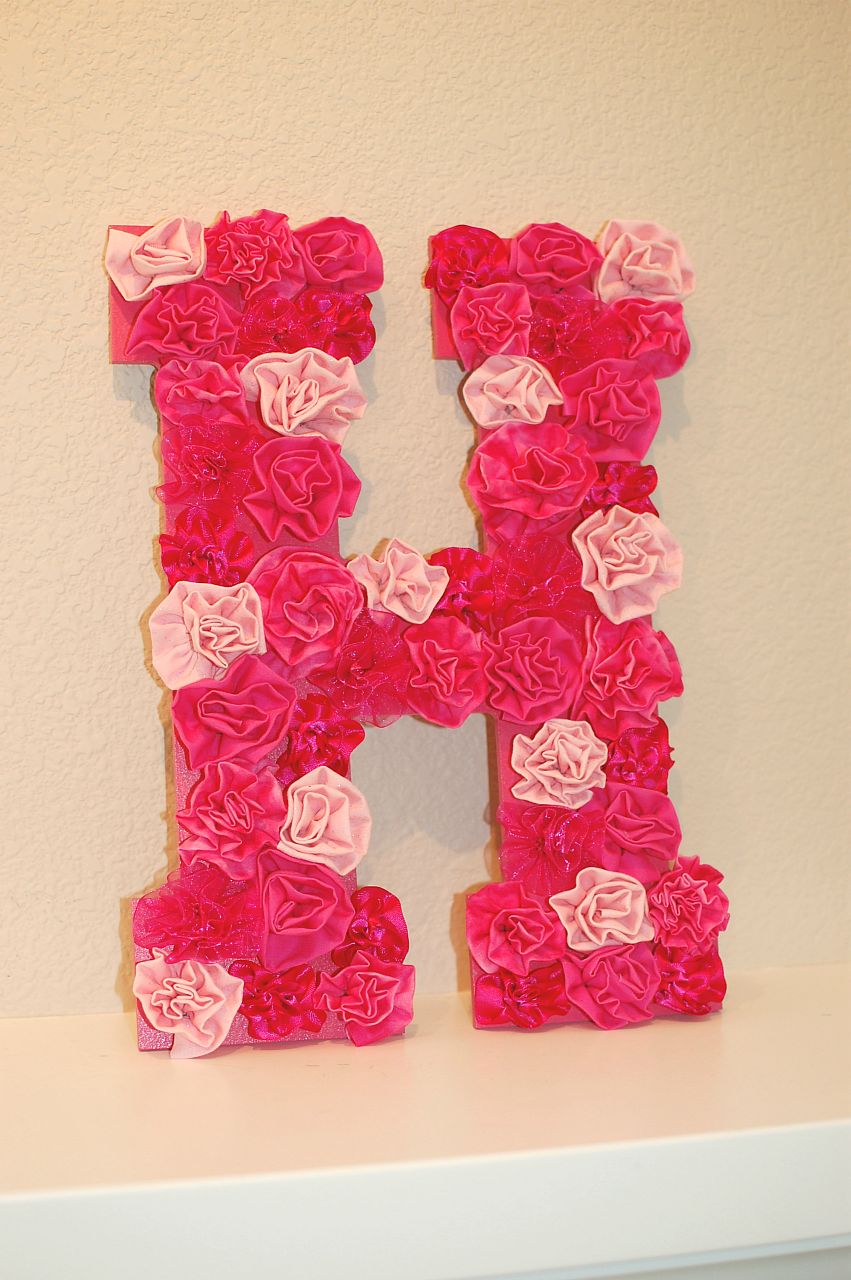 Pinkie for Pink: DIY Letter Wall Decor
