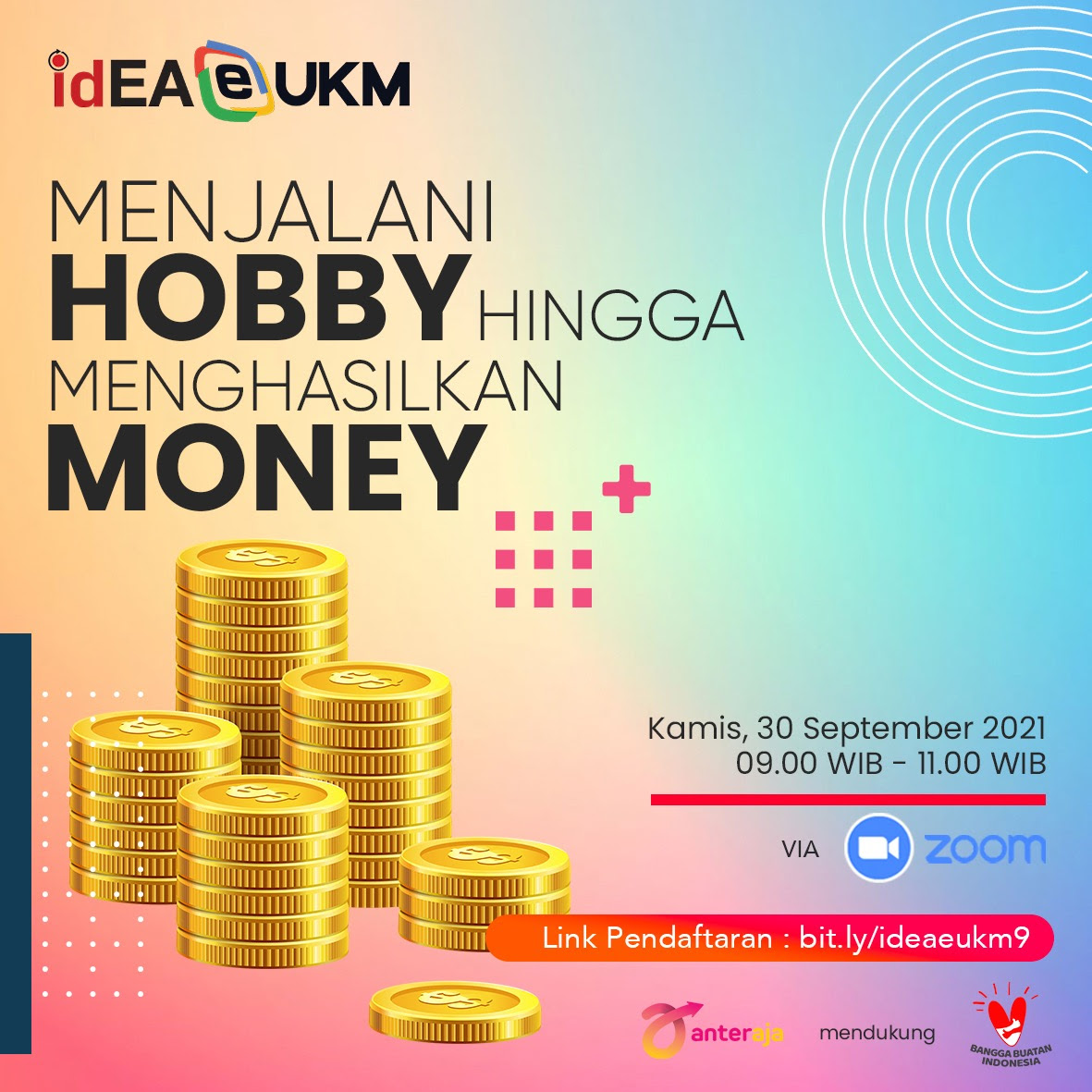 Workshop Online idEA EUKM: HOBBY jadi MONEY