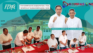 Penandatanganan dan Pengukuhan Tim Sukses TKK-SKB FENA Frederick Edwin & Nanang Adriani sebagai Bakal Calon Bupati dan Wakil Bupati Kutai Barat, Kalimantan Timur