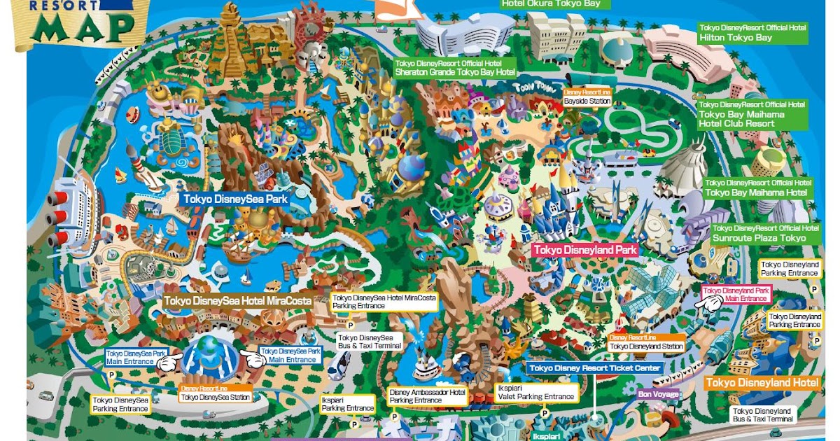 Jungle Maps Map Of Disneysea Japan