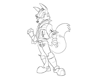 #14 Fox McCloud Coloring Page