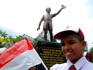 Patung Obama Taman Menteng