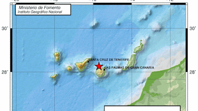 Tres movimientos sísmicos en el Atlántico Canarias 14 enero