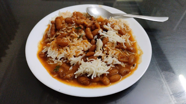 Picture showing Rajma Chawal