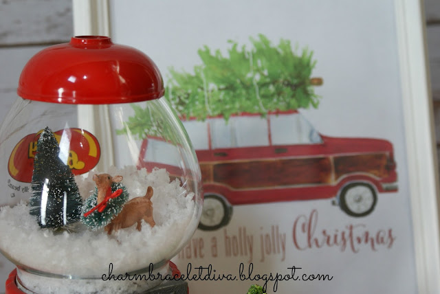 Bubble Gum Machine Waterless Snow Globe Tutorial