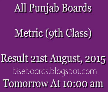 BISE DG Khan Board 9th Class Result 2015