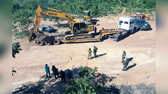 Fiscais da Semad fecham garimpo ilegal de ouro, aplicam multa de R$ 625 mil e apreendem máquinas