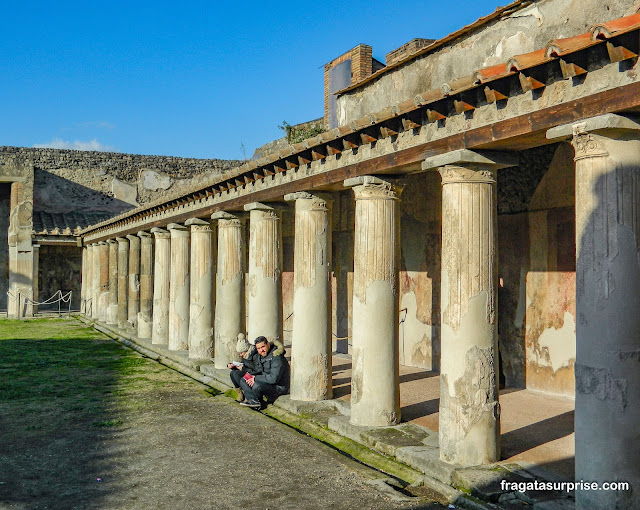 Termas de Estábia em Pompeia