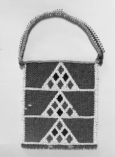 African brick stitch beadwork neck ornament.