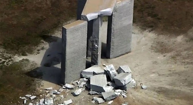 O monumento globalista das Pedras Guia da Geórgia foi completamente demolido após explosão