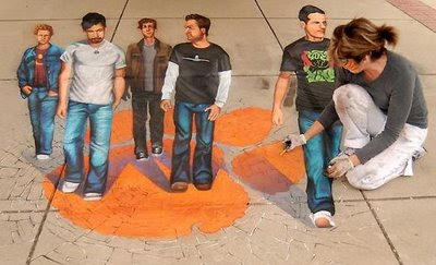 3D Anamorphic Street Paintings By Tracy Lee Stum