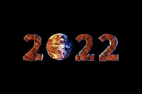 2022 image with the earth as the zero