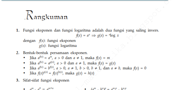 Contoh Soal Persamaan Eksponen Kelas 10 Kurikulum 2013 ...