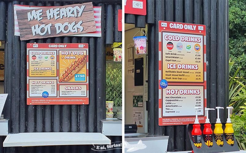 Legoland Windsor hot dog kiosk