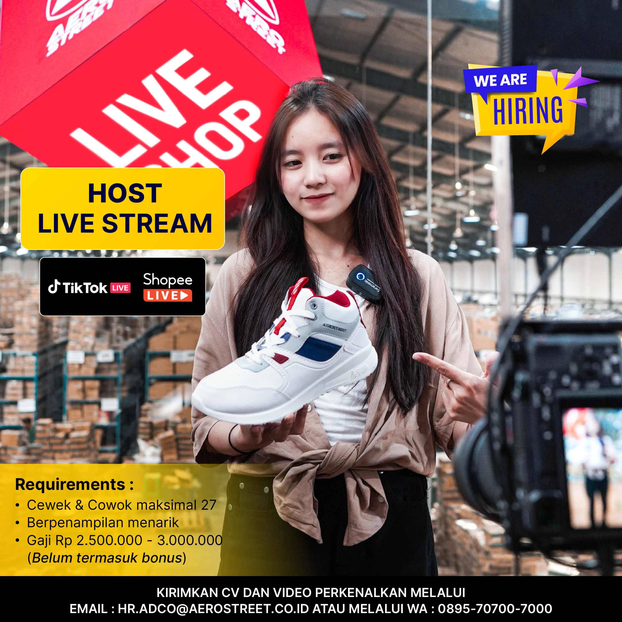 Loker PT Adco Pakis Mas Klaten Host Live Stream