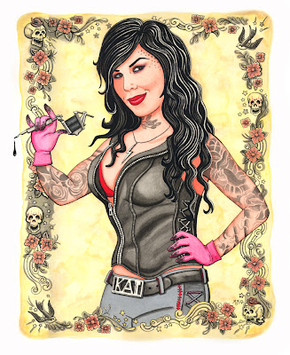 Kat Von D Okay maybe it's a stretch for Illustration Friday but since the