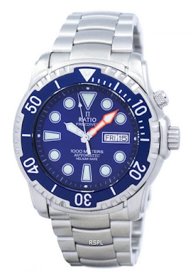 Ratio II Free Diver Helium-Safe 1000M Automatic 1068HA96-34VA-01 Men’s Watch