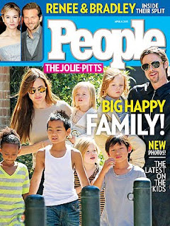 Angelina Jolie Family on people Magazine Cover