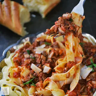 Mushroom Bolognese Pasta Recipe | by Life Tastes Good