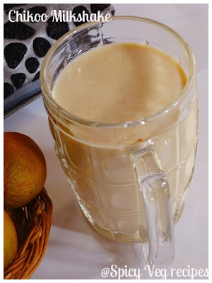 Chikoo -Sapota-Milkshake-veg-recipes-healthy