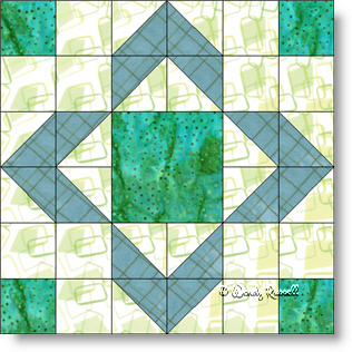 Puss in the Corner quilt block image © Wendy Russell