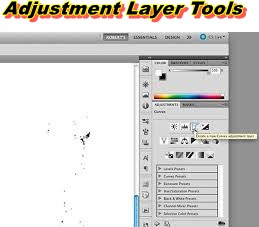 tool adjustment layer photoshop