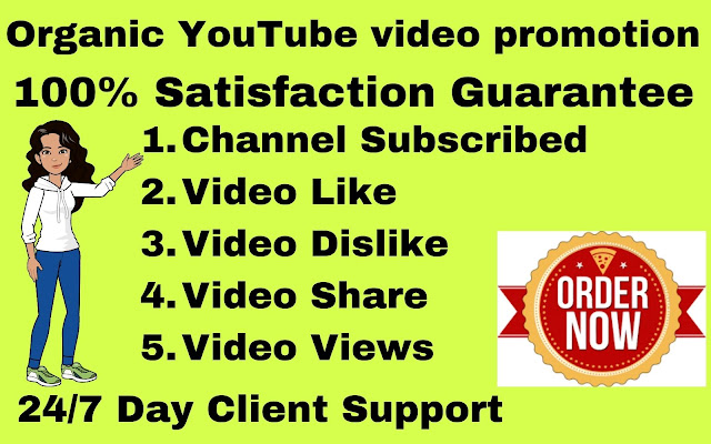 I will do superfast organic youtube video promotion and marketing